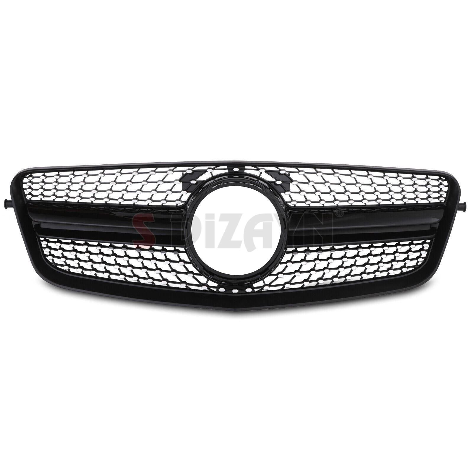 S-Dizayn Mercedes E-Class W212 Ön Panjur Parlak Siyah Piano Black Diamond Model 2009-2013
