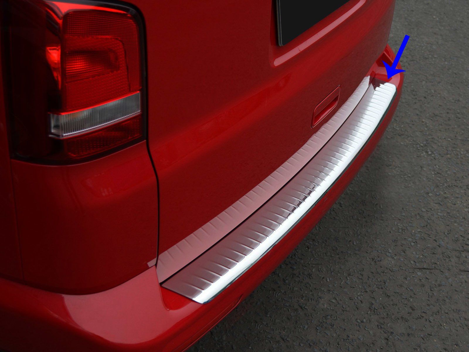 Volkswagen T5 Uyumlu Transporter Krom Arka Tampon Eşiği 2003-2015