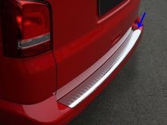 Volkswagen T5 Uyumlu Transporter Krom Arka Tampon Eşiği 2003-2015