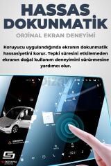 S-Dizayn Honda CR-V Elegance / Executive 9H Nano Multimedya Ekran Koruyucu 8 İnç Parlak 2019-2022 A+ Kalite