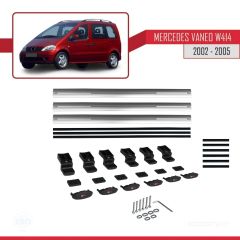 Mercedes Vaneo (W414) 2002-2005 Arası ile uyumlu Basic Model Ara Atkı Tavan Barı GRİ 3 ADET