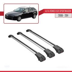 Alfa Romeo 159 SPORTWAGON 2006-2011 Arası ile uyumlu ACE-1 Ara Atkı Tavan Barı GRİ 3 ADET BAR