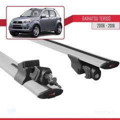 Daihatsu Terios 2006-2016 Arası ile uyumlu HOOK Model Anahtar Kilitli Ara Atkı Tavan Barı GRİ