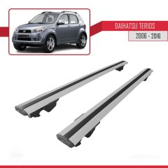Daihatsu Terios 2006-2016 Arası ile uyumlu HOOK Model Anahtar Kilitli Ara Atkı Tavan Barı GRİ