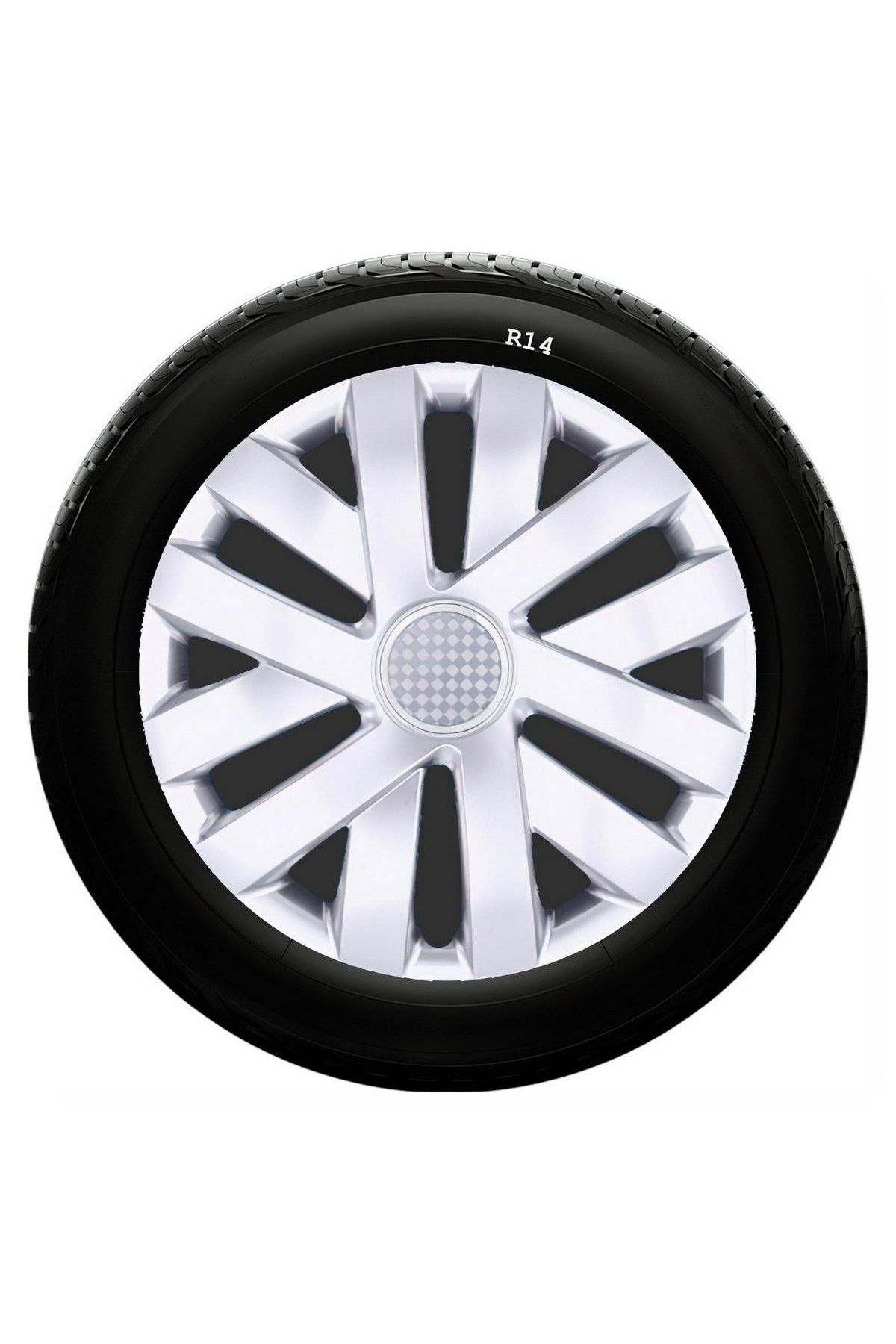 Dacia Uyumlu 14 Inc Kırılmaz SKS Jant Kapağı 1 Takım 4 Adet No:216