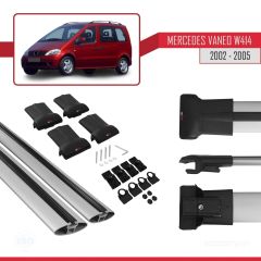Mercedes Vaneo (W414) 2002-2005 Arası ile uyumlu FLY Model Ara Atkı Tavan Barı GRİ