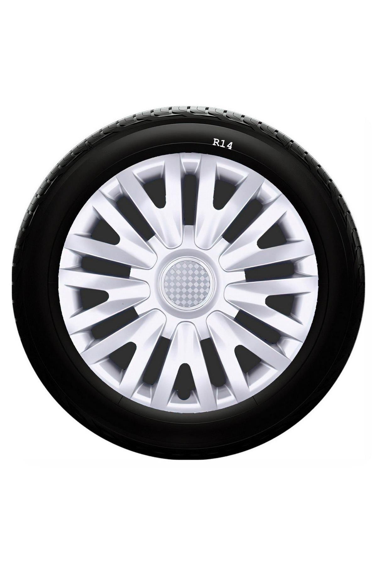 Dacia Uyumlu 14 Inc Kırılmaz SKS Jant Kapağı 1 Takım 4 Adet No:217