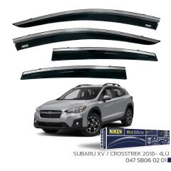 Subaru XV / Crosstrek 2018 Sonrası 4'lü Kromlu Cam Rüzgarlığı