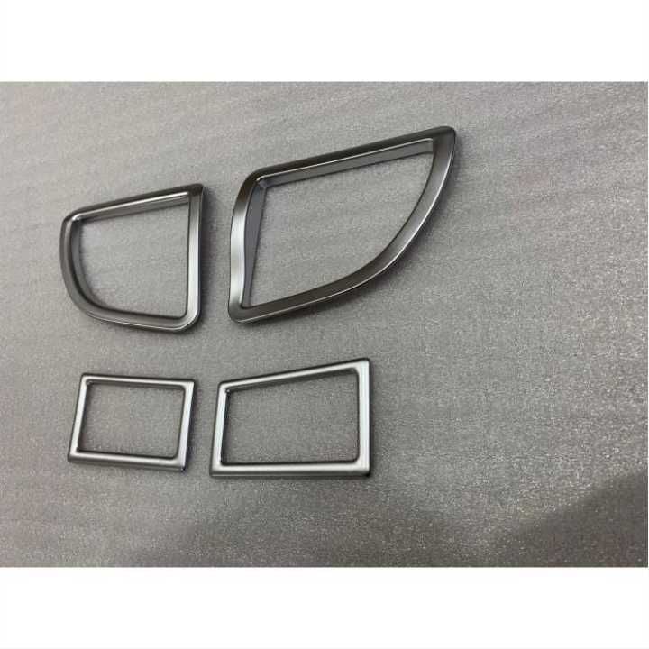 Toyota Corolla Uyumlu 2014+ Menfez Kaplama 4 Parça Silver