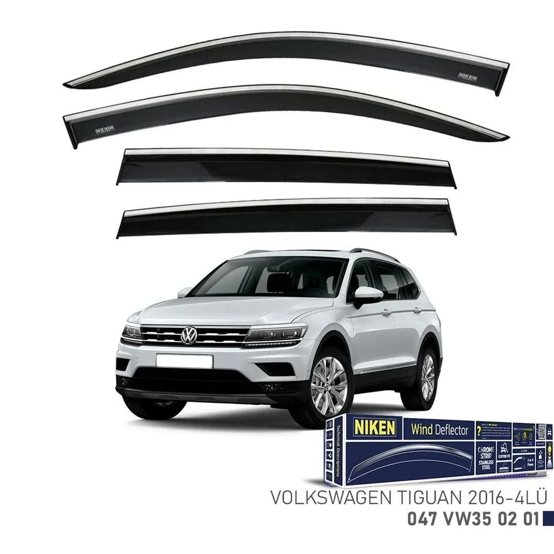 Niken Volkswagen Uyumlu Tiguan 2016-2020 Kromlu Cam Rüzgarlığı 4'L