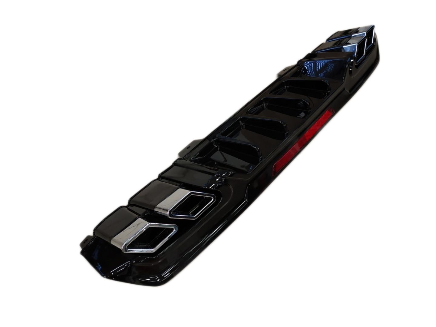 Honda Civic Uyumlu Fc5 2016-2020 Difüzör Kare Egzoz Piano Black