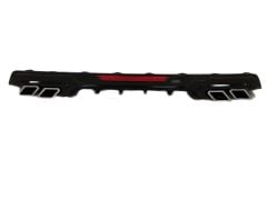 Honda Civic Uyumlu Fc5 2016-2020 Difüzör Kare Egzoz Piano Black