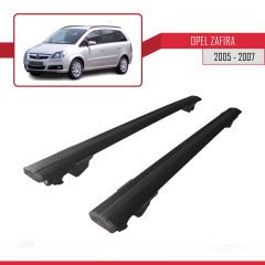 Opel Zafira 2005-2007 Arası ile uyumlu HOOK Model Anahtar Kilitli Ara Atkı Tavan Barı SİYAH