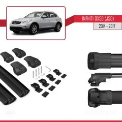Infiniti QX50 (J50) 2014-2017 Arası ile uyumlu ACE-1 Ara Atkı Tavan Barı SİYAH