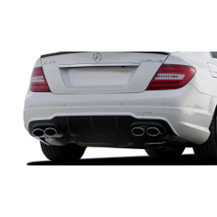 Mercedes C Uyumlu Serisi W204 (2012-2014) Makyajlı Arka Tampon Eki - Difüzör (Plastik)