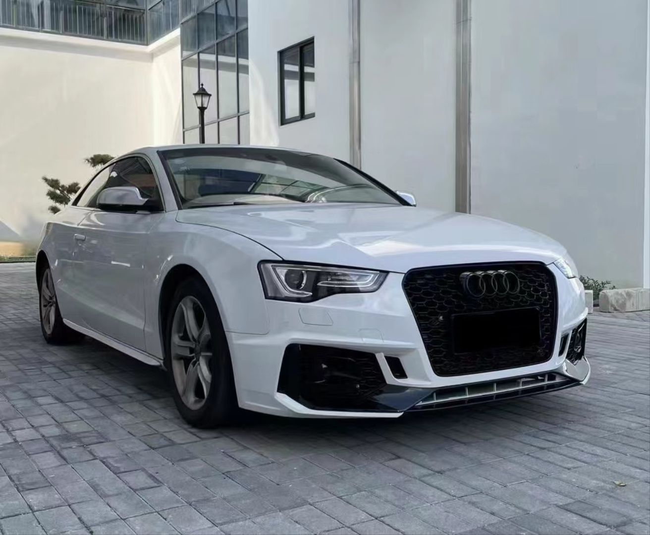 A5 2012-2015 Uyumlu İçin Uyumlu Rs5 2017+ Facelift On Tampon & Panjur Set Parça