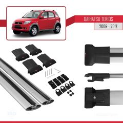 Daihatsu Terios 2006-2017 Arası ile uyumlu FLY Model Ara Atkı Tavan Barı GRİ
