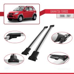 Daihatsu Terios 2006-2017 Arası ile uyumlu FLY Model Ara Atkı Tavan Barı GRİ