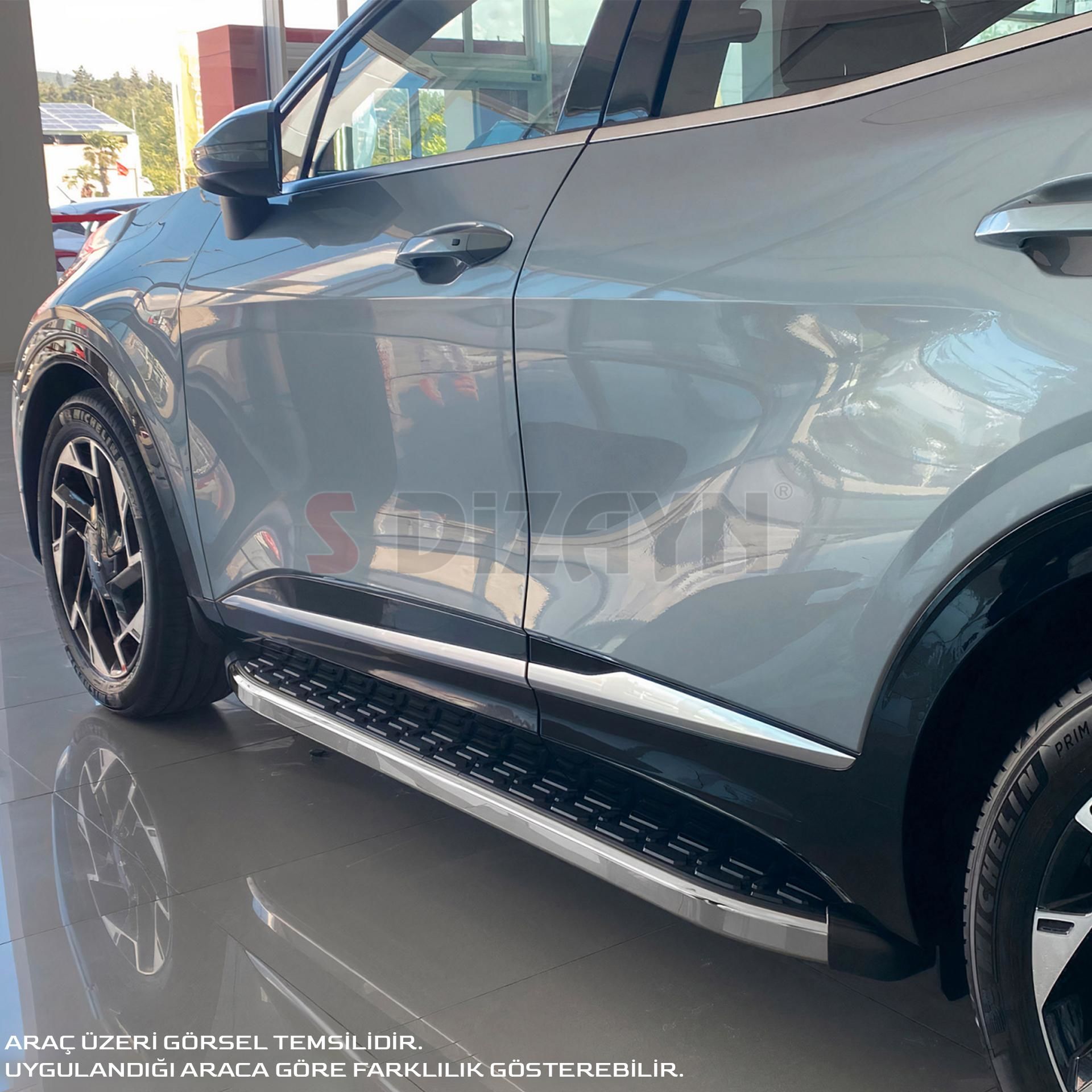 S-Dizayn Toyota Yaris Cross Evo Krom Yan Basamak 173 Cm 2020 Üzeri