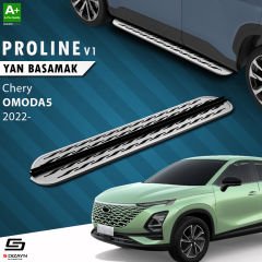 S-Dizayn Chery Omoda5 OEM Still Pro V2 Aluminyum Yan Basamak 183 Cm 2022 Üzeri