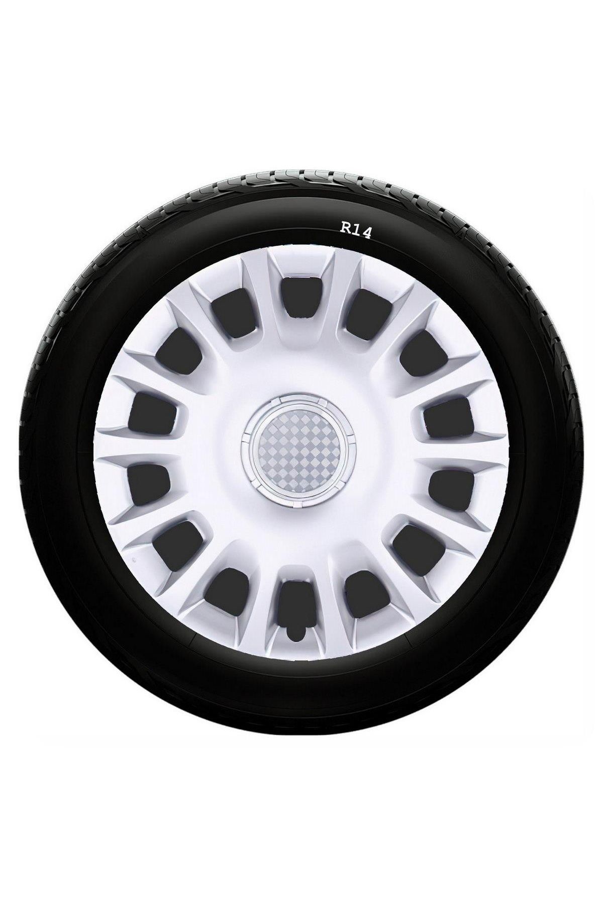 Dacia Uyumlu 14 Inç Kırılmaz SKS Jant Kapağı 1 Takım 4 Adet No:214