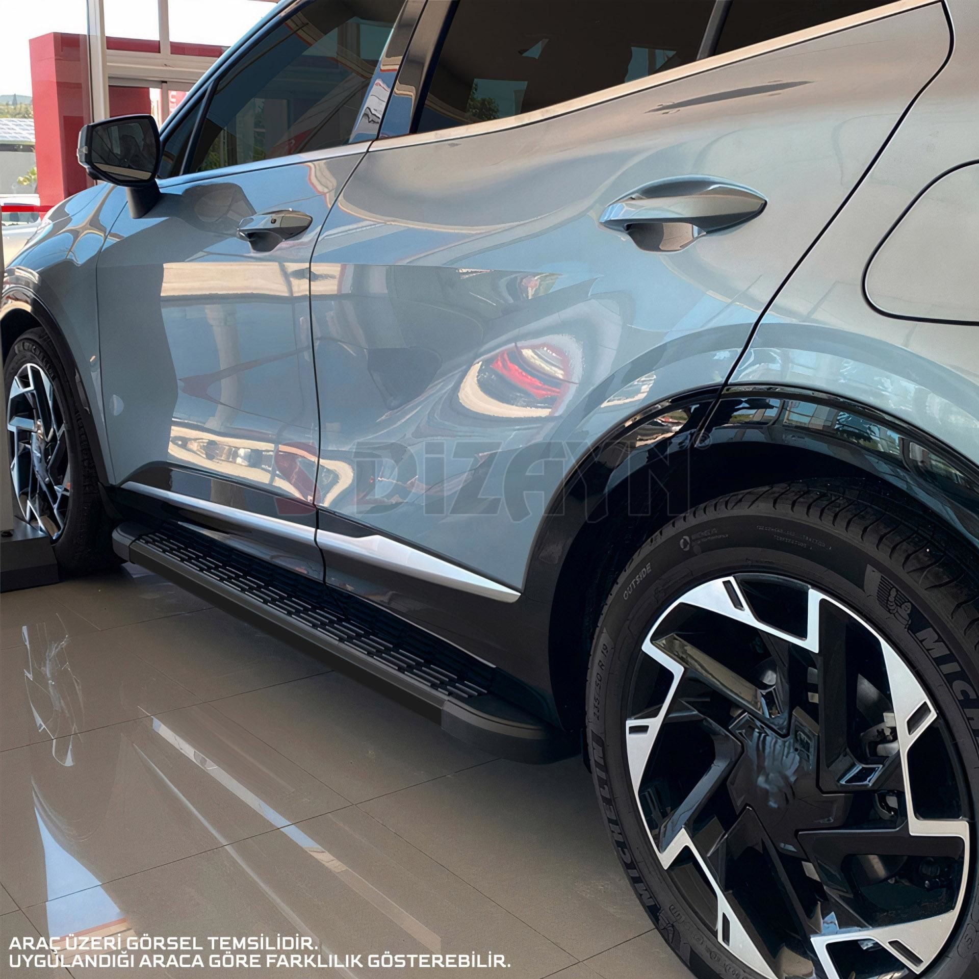 S-Dizayn Toyota Yaris Cross S-Line Siyah Yan Basamak 173 Cm 2020 Üzeri