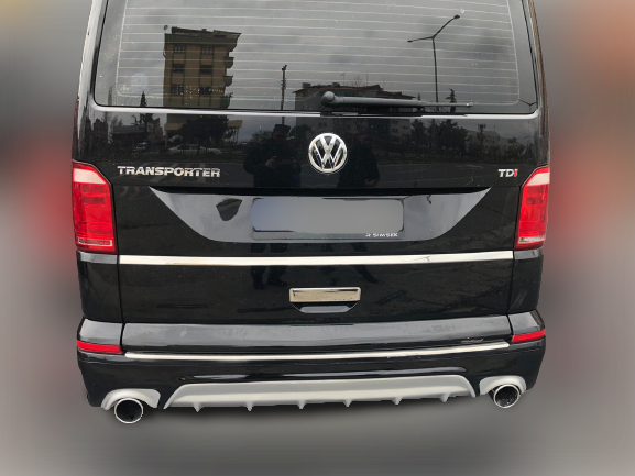 Volkswagen T7 Uyumlu Abt Arka Karlık Tampon Eki (Tek Renk) 2020-