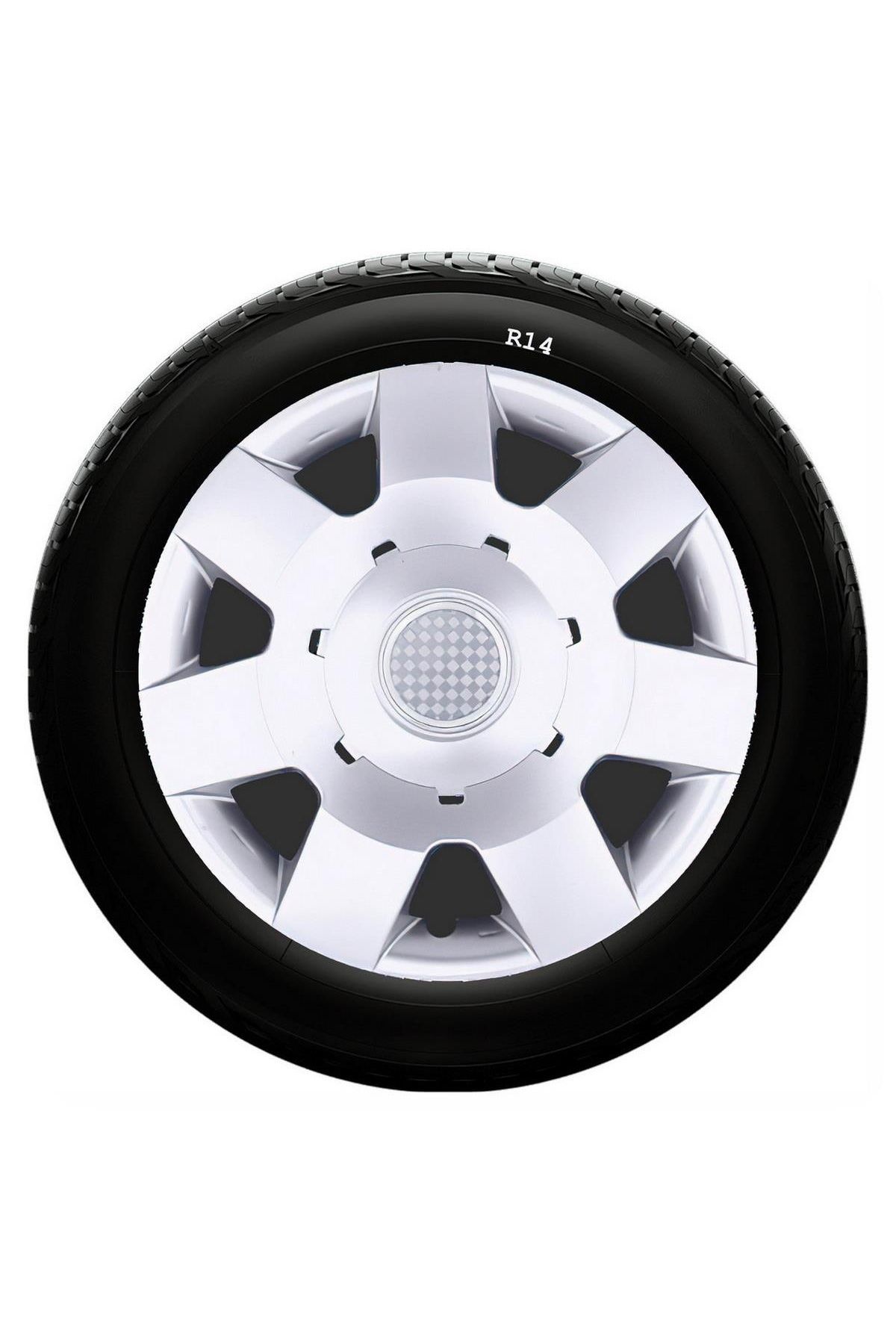 Dacia Uyumlu 14 Inç Kırılmaz SKS Jant Kapağı 1 Takım 4 Adet No:219