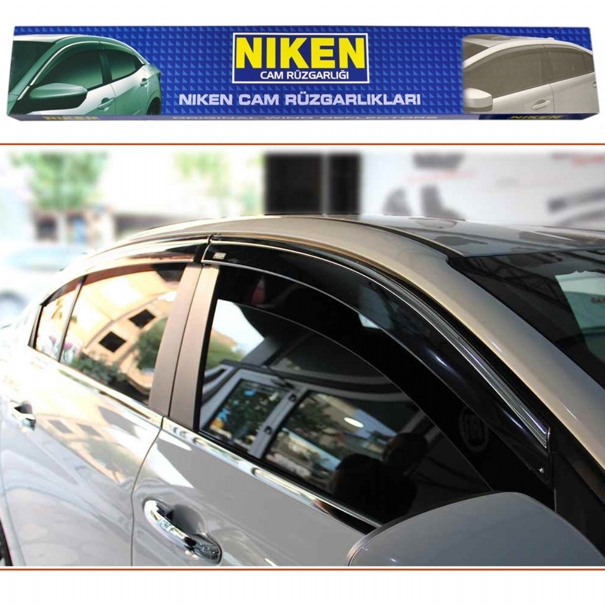 Honda Hr-v 2014 Sonrası - Niken Kromlu Cam Rüzgarlığı 4'lü