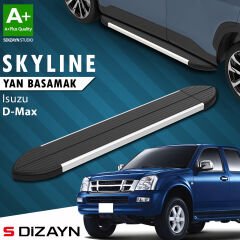 S-Dizayn Isuzu D-Max Skyline Aluminyum Yan Basamak 203 Cm 2007-2012 A+ Kalite