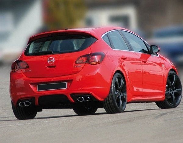 Opel Astra Uyumlu J Hatchback Irmscher (2010-2012) Arka Tampon Eki - Difüzör (Plastik)