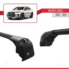 Infiniti QX55 (J55) 2022 ve Sonrası ile uyumlu ACE-2 Ara Atkı Tavan Barı SİYAH
