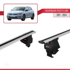 Volkswagen Polo VI (AW) 2017 ve Sonrası ile uyumlu ACE-4 Ara Atkı Tavan Barı GRİ