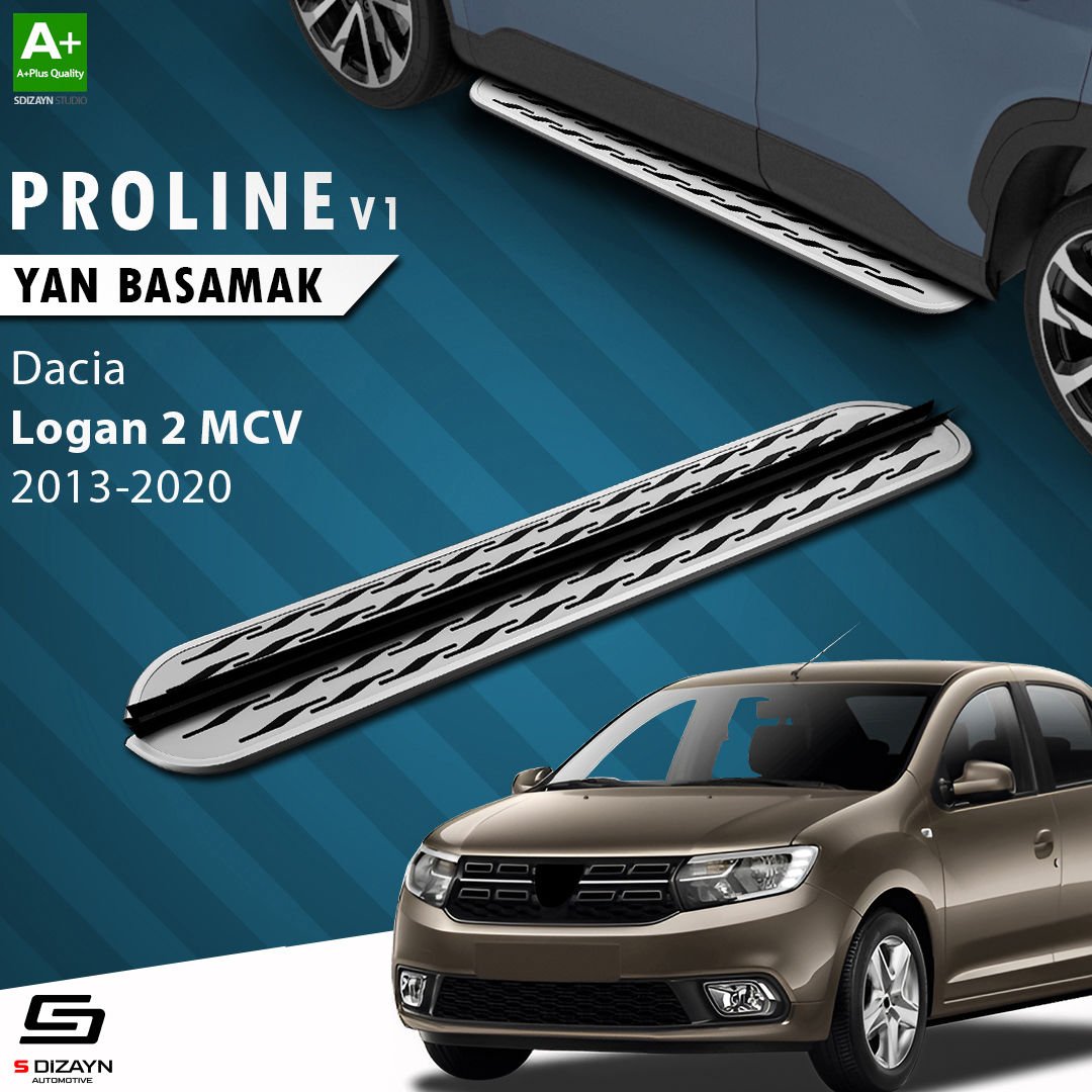 S-Dizayn Dacia Logan 2 MCV OEM Still Pro V2 Aluminyum Yan Basamak 183 Cm 2013-2020