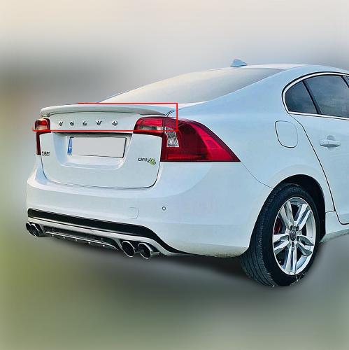 Volvo S60 Uyumlu Spoiler 2011-Boyalı
