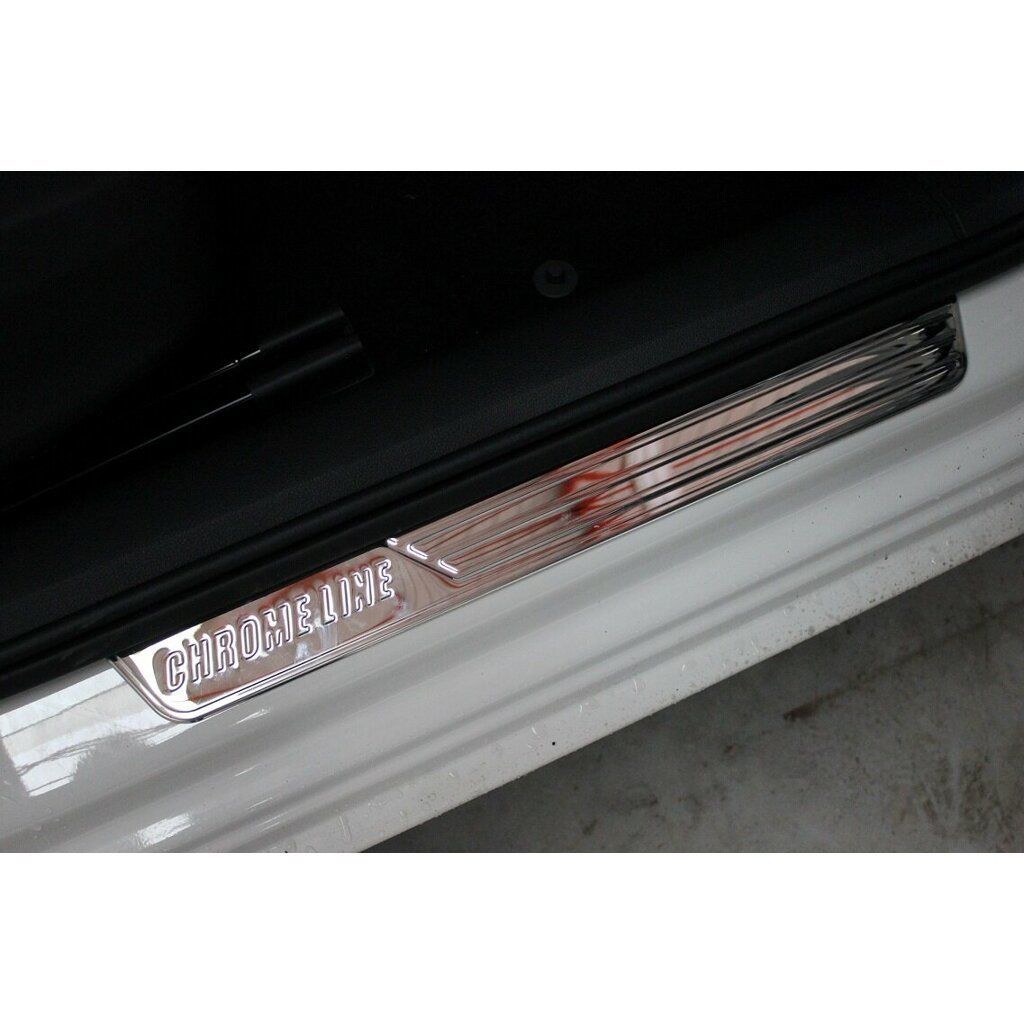 Skoda Super Uyumlu B7 Krom Kapı Eşiği 4 Parça 2015 Ve Sonrası