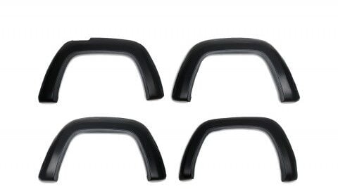 VOLKSWAGEN AMAROK 2010 Set 4 Parça Çamurluk Kaplama 9203 Siyah Mat Asa Kum Desen Vidalı