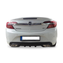 Opel Insignia Uyumlu 2009 - 2016 Egzoz Görünümlü Universal Difüzör (Plastik)