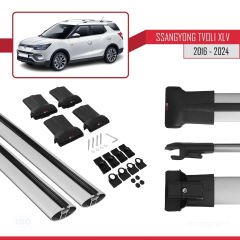Ssangyong Tivoli XLV 2016 ve Sonrası ile Uyumlu FLY Model Ara Atkı Tavan Barı GRİ