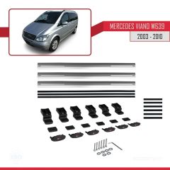 Mercedes Viano 2003-2010 Arası ile uyumlu Basic Model Ara Atkı Tavan Barı GRİ 3 ADET
