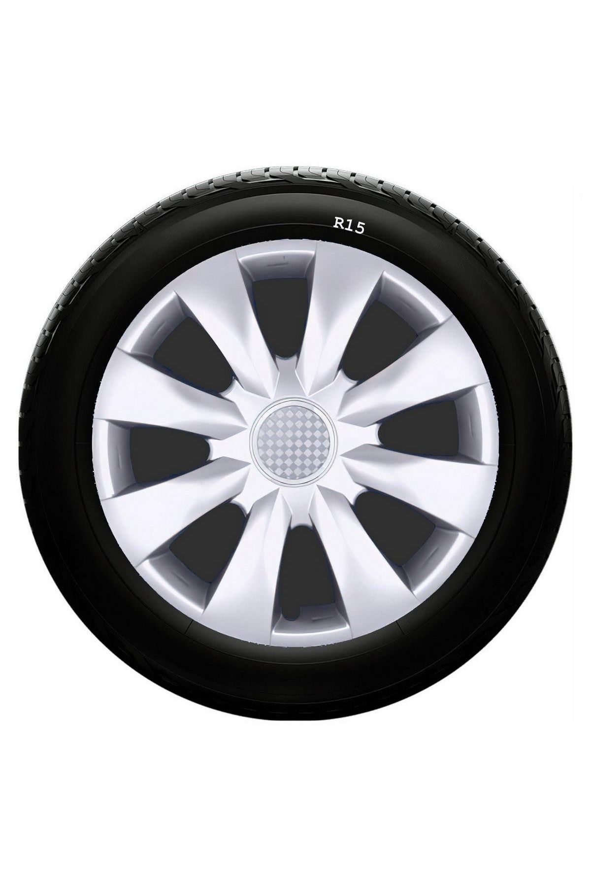 Dacia Uyumlu 15 Inc Kırılmaz SKS Jant Kapağı 1 Takım 4 Adet No:316