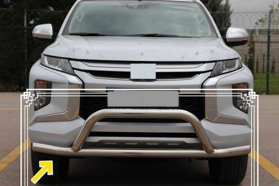 Mitsubishi L200 Uyumlu Ön Koruma Krom FaceOff Chrome 2007-2014 Pst14 Parça
