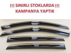 Niken Skoda Uyumlu Octavia -2012 2019 Kromlu Cam Rüzgarlığı 4'Lü