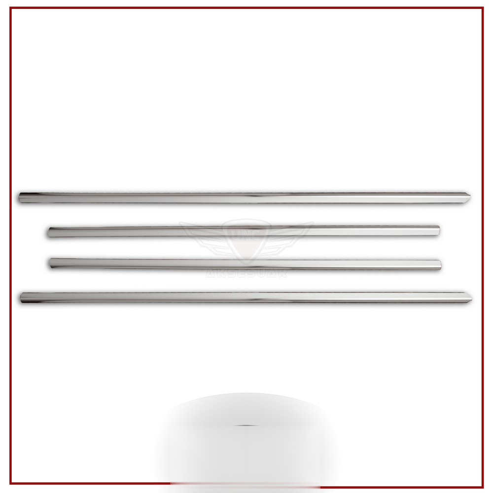 Skoda Fabia Cam Çıtası 2000-2007 Uyumlu Paslanmaz Çelik Parça