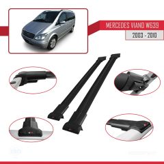 Mercedes Viano 2003-2010 Arası ile uyumlu FLY Model Ara Atkı Tavan Barı SİYAH
