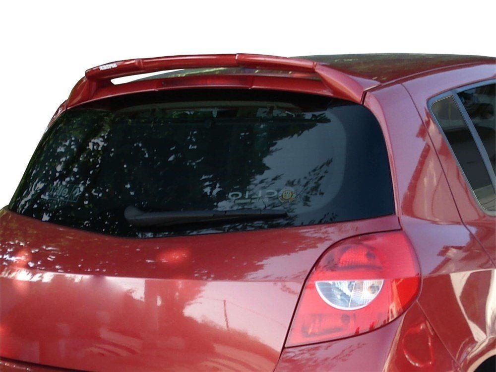 Renault Clio Uyumlu 3 Spoiler Cam Üstü Fiber 2005-2012