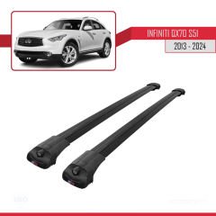 Infiniti QX70 S51 2013 ve Sonrası ile uyumlu ACE-1 Ara Atkı Tavan Barı SİYAH