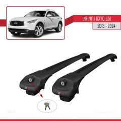 Infiniti QX70 S51 2013 ve Sonrası ile uyumlu ACE-1 Ara Atkı Tavan Barı SİYAH