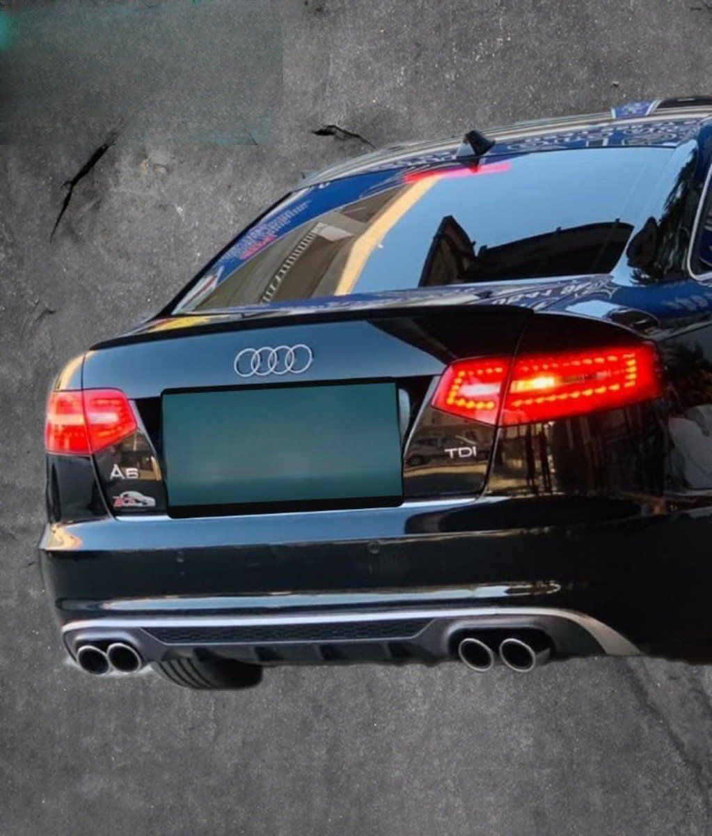 Audi A6 Uyumlu 3 Parça Anatomik Spoiler Boyalı 2005-2011 Model Arası