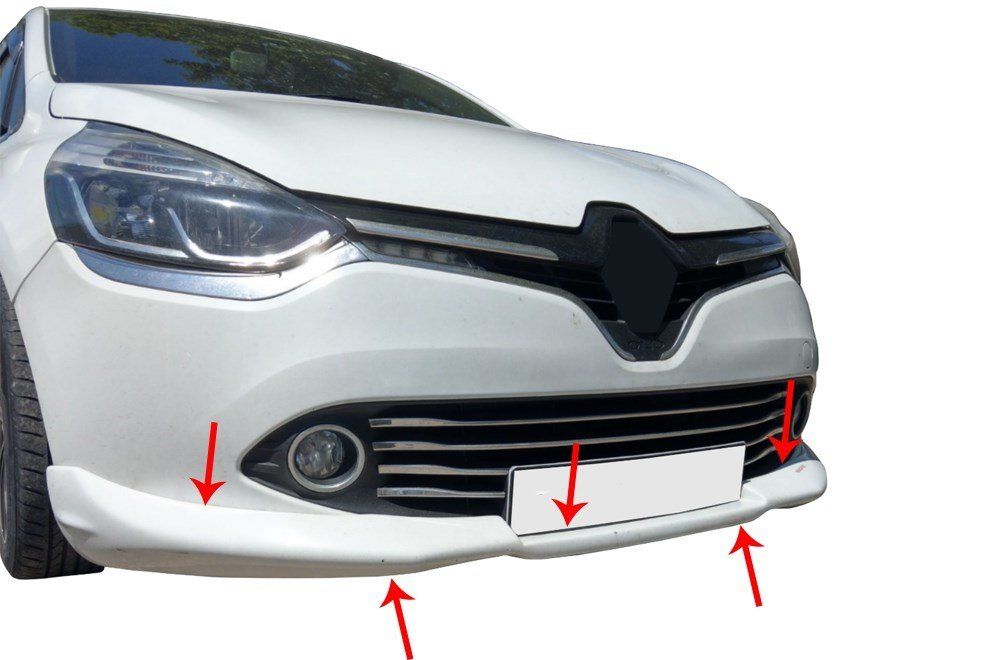 Renault Clio Uyumlu 4 Ön Tampon Altı Fiber 2013-2016